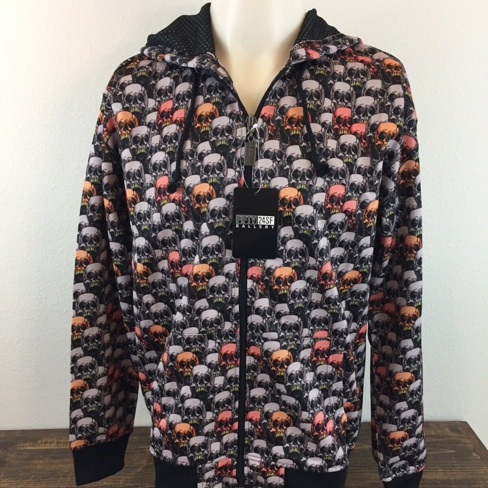 Fifty24SF Gallery Skull Hoodie Small